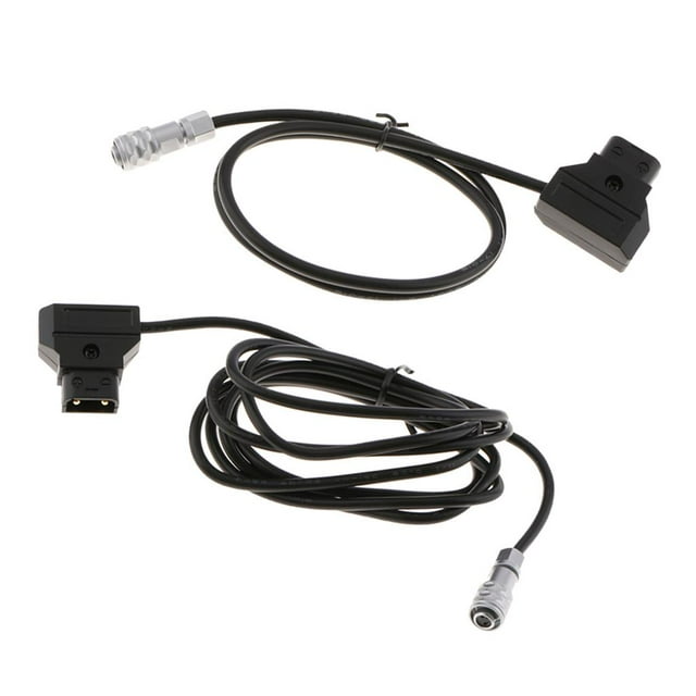 2 Paquetes De 1.5 M / 18 Pies + 0.5 M / 1.64 Ft Cable De Alimentación Para BMPCC 4K Hugo Cable De Extensión De Alimentación D Tap Negro