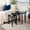 Black, variant on Gaderth Nesting Coffee Tables, End Tables Set of 3, Industrial Stacking Side Tables with Black Metal Frame, Multi Size Nestable Accent End Tables for Living Room Bedroom