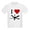 White, variant on CafePress - I Love Fans Kids Light T Shirt - Light T-Shirt Kids XS-XL