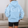 thumbnail image 7 of Y2K Oversize Letter Women Hooded Sweatshirts Fashion Back Letter Print Long Sleeve Sportwear Hoodie Tops With Pocket, 7 of 7