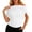 1-White, variant on Telankuip Women's Elegant off the Shoulder Ruched Blouse Casual Short Sleeve Pleated Boat Neck Tops Stretchy Cinched Waist Slim Fit Summer Top 2026 Beach Vacation Outfits