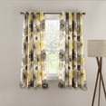 thumbnail image 4 of Lush Decor Leah Window Panels - Yellow/Gray - 95 x 52, 4 of 11