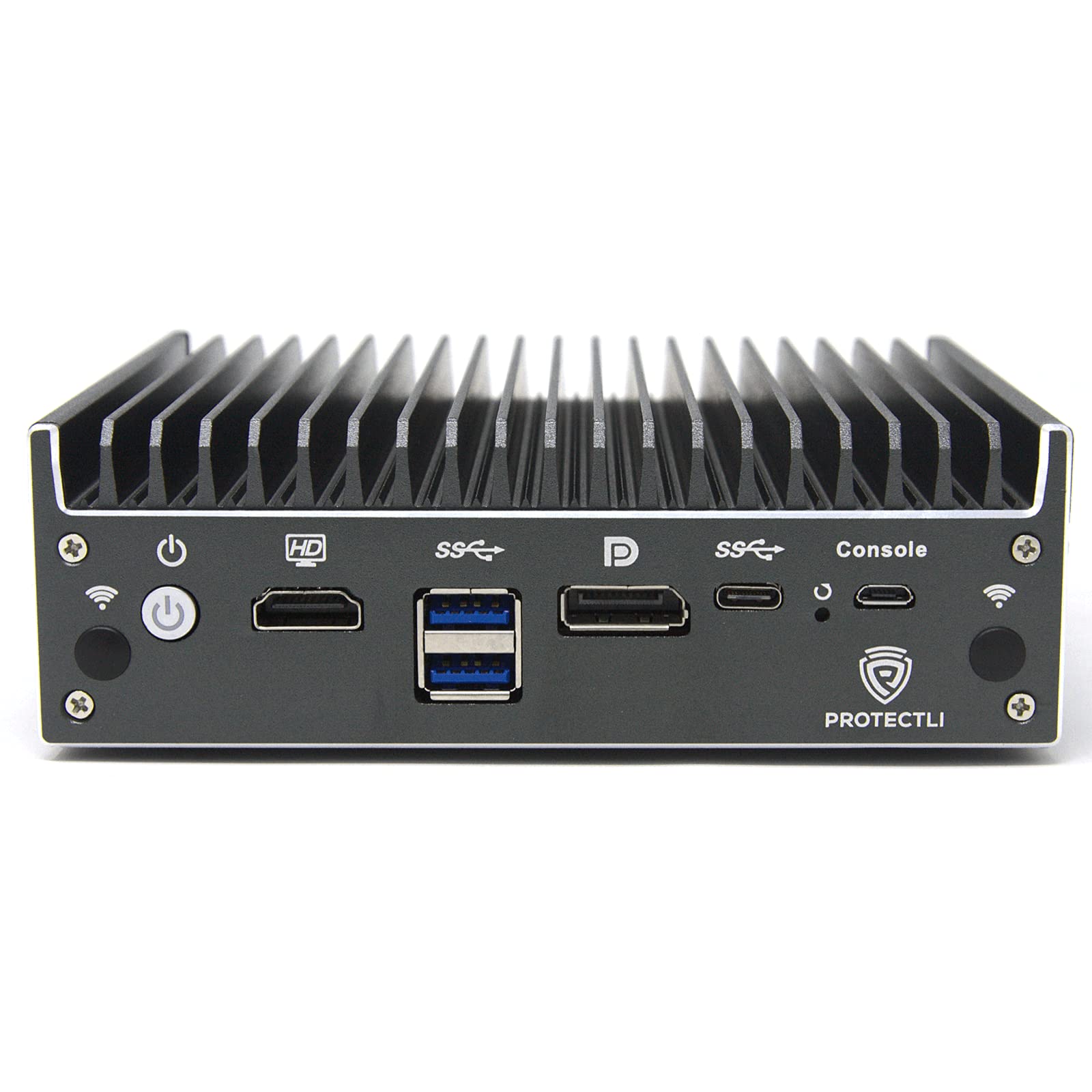 Protectli Vault FW4B – 4-Port Firewall Mini-PC Barebone, Intel Celeron J3160 Quad-Core, AES-NI, Fanless