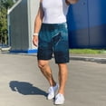 thumbnail image 6 of JUNZAN Lonely Night Wolf Pattern Sleep Pajama Shorts for Men,Men's Pajama Bottoms,Sleepwear,Pj Shorts, 6 of 7
