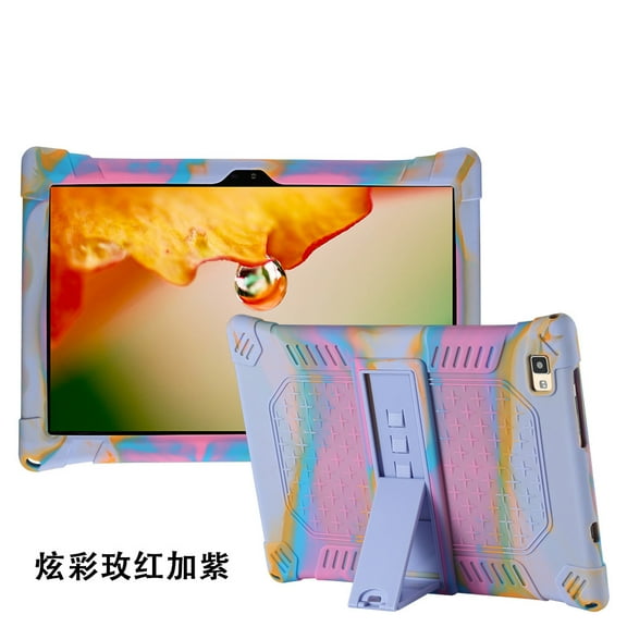 Golden Sheeps Compatible for Dragon Touch Notepad 102 10 Inch Tablet,Blackview Tab 8/8E/Teclast P20hd/M40 10 Inch Tablet Silicone Case with Built in Stand (Purple)