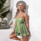 thumbnail image 4 of Women's Summer A-Line Dress with Ruffle Hem and Spaghetti Straps for Casual Flowy Style, 4 of 5