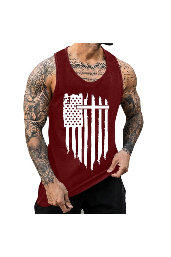 Sleeveless Shirts for Men Men's Classic Fit Cotton Tanks(,XXL)