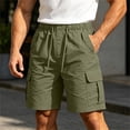 thumbnail image 4 of Zeliretfy Mens Shorts Cargo Shorts Classic Loose Casual Wear With Pockets And Denim Shorts Hip Hop Cropped Jeans Work Shorts with Cargo Pockets Authentics Classic Relaxed Fit Five Pocket Cargo Short, 4 of 8