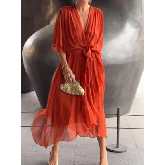 Elegant Urban Chic Dress, French Style, Trendy, Versatile, Fashionable Look