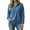 Blue, variant on Smupbvky Womens Sweatshirts Trendy 3/4 Zip Pullover with Pocket Long Sleeve Drop Shoulder Casual Seam Tops Loose Fit (XL, Gray)