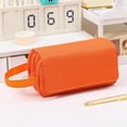 thumbnail image 6 of Ljiaocrou Pencil Case Large Capacity, Three Tier Pencil Organizer, Portable Flip Top Storage Box with Handle, Durable Soft Cloth Material, Lightweight Compact Design for Office or Home Use, 6 of 6