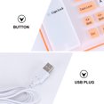 thumbnail image 3 of EeaseCA 85 Keys Roll Up USB Wired Keyboard Waterproof Silent Keyboard for Computer (Orange), 3 of 7