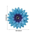 thumbnail image 3 of Metal Flower Wall Art 3D Metal Daisy Wall Decor Multiple Layer Hanging Flower Rustic Farmhouse Boho Style Decorations for Indoor Outdoor Home Living Room Office Garden, 3 of 5