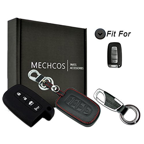 New Silicone 4 Button Smart Remote Key Fob Case Protect Cover for Hyundai//Elantra Black