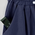 thumbnail image 5 of BOOMNY Womens Cotton Linen Shorts Elastic Wasit Baggy Shorts For Women Graphic Y2K Lightweight Loose Fit Cozy Summer Dailywear, 5 of 8