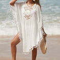 thumbnail image 5 of Brilliant Beach Cover up Womens Bathing Suit Bikini Swimsuit Crochet Loose Dress Sleeveless Swim Tops, 5 of 8