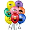 40PCS Sesame Inspired Street Balloons for Sesame Street Theme Birthday Party Supplies 12" Latex Balloons for Kids Baby Shower Birthday Party Decorations