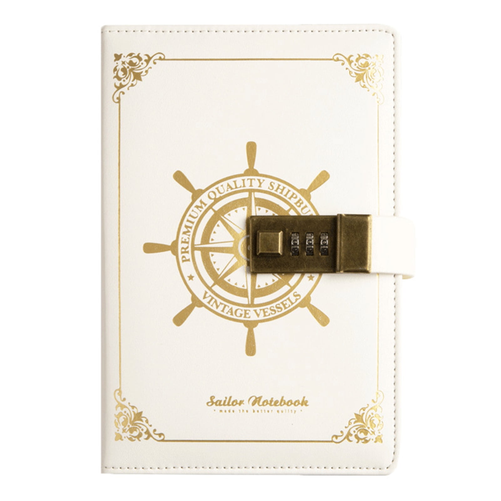 Arealer Vintage Journal Diary with Lock B6 PU Cover Retro Notebook 3