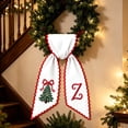 thumbnail image 6 of Personalized Christmas Wreath Sash with Monogram and Embroidery Christmas Tree for Front Door, Z, 6 of 6