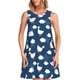 thumbnail image 1 of Balery Cute Goose On Blue Sky Vestidos de verano para mujer con estampado: vestido holgado sin mangas, vestido playero informal y cómodo para días calurosos., 1 of 7