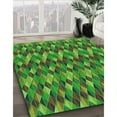 thumbnail image 2 of Ahgly Company Indoor Square Patterned Seaweed Green Area Rugs, 4' Square, 2 of 6