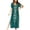 Green Embroidery, variant on Bsubseach Kaftan Dress for Women V Neck Short Sleeve Beach Long Swimsuit Cover Up, One Size, 100% Rayon