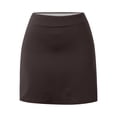 thumbnail image 4 of Ediodpoh Skirts for Women Athletic Skirt with Built in Shorts for Running Tennis Workouts and Wear Mini Skirt with Shorts Coffee XL, 4 of 7