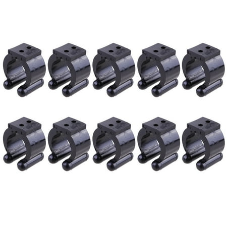 30 Pcs Fishing Rods Display Rack Plastic Rods Storage Shelf Bracket Wall Mounted Snooker Club Clamp Supporting Fishing Tackle Tools (Black Medium Size)