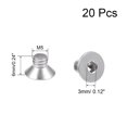 thumbnail image 2 of Unique Bargains M5x6mm Flat Head Machine Screws Inner Hex Screw 304 Stainless Steel Fasteners Bolts 20 Pcs, 2 of 3
