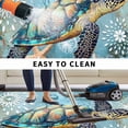 thumbnail image 5 of Coastal Sea Turtle Outdoor Rug for Patio/Deck/Porch, Non-Slip Large Area Rug 5 x 7 Ft, Vintage Teal Nautical Beach Botanical Indoor Outdoor Rugs Washable Area Rugs, Camping Rug Carpet Runner, 5 of 8