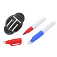thumbnail image 2 of Ball Line Marker,  Line Drawing Device Practical Unique Identification Symbols Portable 2 Marker Pens  For Better Alignment Black, 2 of 8
