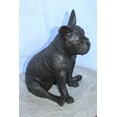 thumbnail image 5 of Nifao Bronze Statue of French Bulldog Sitting, Elegant Canine Decor – Home Decor Sculpture, 12"L x 12"W x 17"H, 5 of 10
