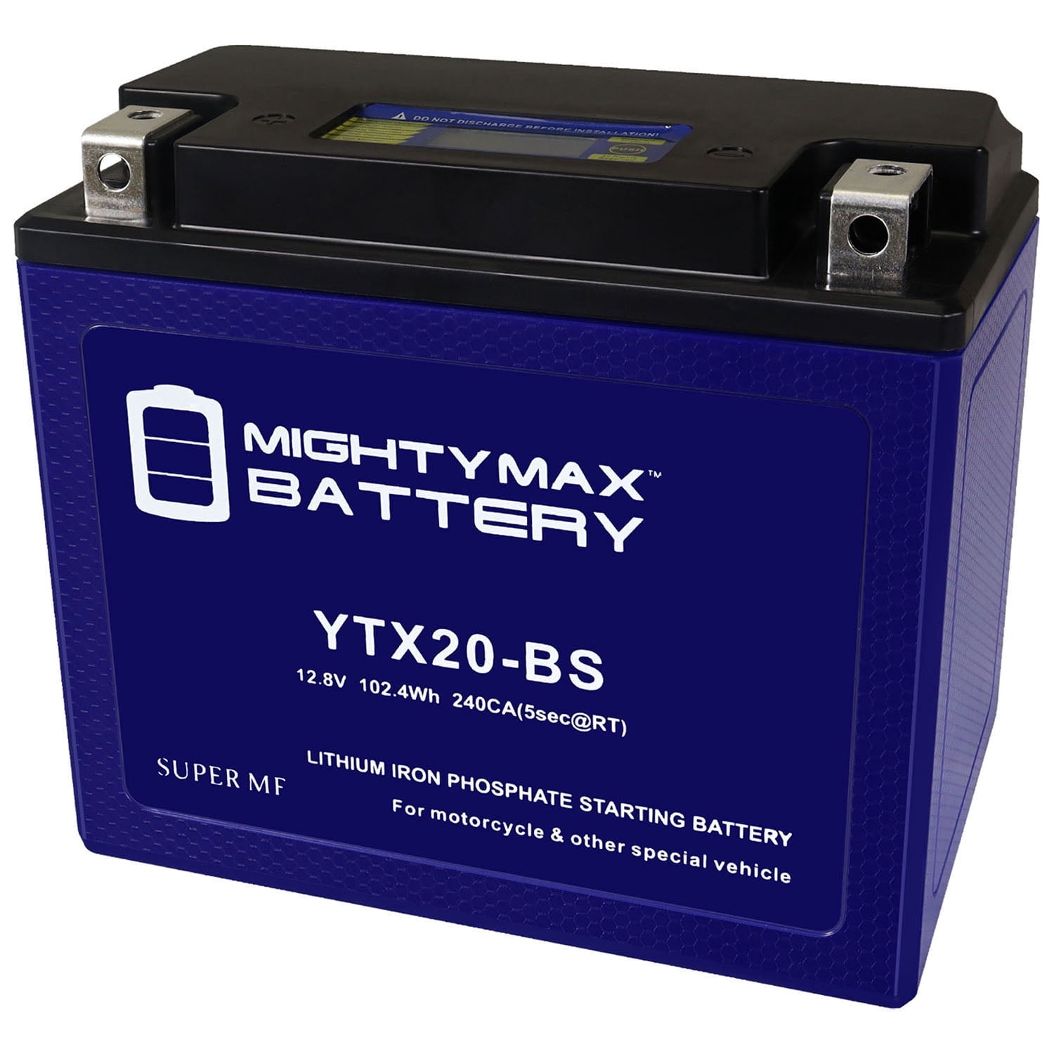 YTX20-BS Lithium Replacement Battery compatible with Powersports 44028 Motorcycle