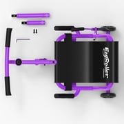 EzyRoller: Classic - Purple - Ride-On Scooter, Cambering Motion, Pedal Free Cart, Hand Brakes, Extendable Frame, 154lb Capacity, Kids Ages 4+