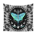 thumbnail image 1 of Moth Wall Tapestry for Bedroom, Moon Phase Tapestry Psychedelic Eyes Tapestry Wall Hanging, Black and White Tapestry(39 x 59inches), 1 of 5