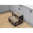 thumbnail image 6 of Ladder - Step Stool - Bedroom - Kitchen - Dark Taupe Laminate - Contemporary, 6 of 12