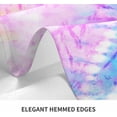 thumbnail image 6 of Tablecloth Rainbow Tie Dye Table Cloth Rectangle Table 60 x 84 Inch Distorted Watercolor Bright Pattern Vibrant Kitchen Decorations for Home Dinner Party, 6 of 6