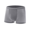 thumbnail image 1 of Ropa interior para hombre, boxers de seda helada de verano, ropa interior deportiva de malla de color sólido para niños, 1 of 6