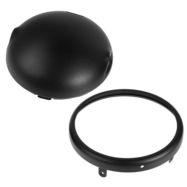 WEUVEB 1Jgo Redonda Para Faro De Motocicleta Color Negro Resistente Para Uso Profesional