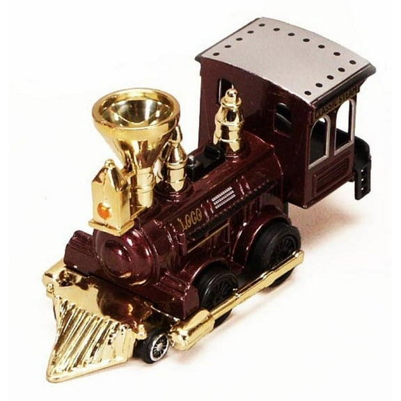 Power Steam Locomotive, Burgundy with Gold - Showcasts 9931D - 5 Inch Scale Diecast Model Replica (Brand New, but NOT IN BOX)