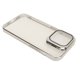thumbnail image 2 of Funda magnética para teléfono, delgada, a prueba de golpes, con protector de lente de cámara, soporte, funda protectora rígida de PC de alta transparencia, color plateado para iPhone 14, 2 of 5