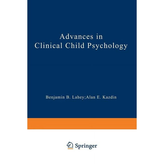 Advances in Clinical Child Psychology Advances in Clinical Child Psychology, Book 14, (Paperback)