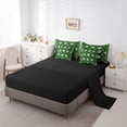 thumbnail image 5 of Feelyou Boho Shamrock Twin Bedding Sets 7-Piece, Vintage Holiday Bedding Comforter Set, 5 of 8