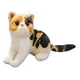 thumbnail image 4 of 2 lindos gatitos de peluche, muñecos de peluche decorativos, diseño hecho a mano para sofá. Amarillo con Negro y Gris con Negro, 4 of 9