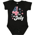 thumbnail image 3 of Inktastic 4th of July with Striped Stars Boys or Girls Baby Bodysuit, 3 of 5