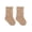 Coffee Brown, variant on LYMAYTER 0-8Y Girls' Mid-Calf Cotton Socks Princess Socks with Bow Fashionable Ruffled Edges Children's 1 Pair