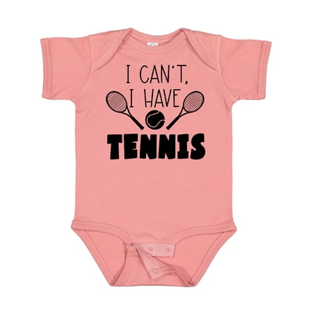 

Inktastic I Can t I Have Tennis Boys or Girls Baby Bodysuit