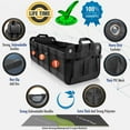 thumbnail image 2 of Organisateur de Coffre de Voiture - Rangement Durable pour SUV Ajustable (Noir, 3 Compartiments), 2 of 7