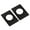 Black, variant on 2Pcs Door Lock Repair Plate Stainless Steel Door Reinforcement Plates Fixing Filler Door Handle Fixing Cover Enduring