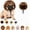 Brown, variant on Funny Pet Wig Headband for Dogs & Cats – Cute Costume Accessory for Photos, Parties Holidays, Wigs Costumes Outfit Halloween, Small Medium Large Dog, Cat Cosplay Clothes Accessories